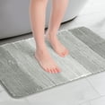 thumbnail image 3 of Unique Bargains 2 Pcs Plush Gradient Bath Rugs Grey/Purple Green 16" x 24", 3 of 6