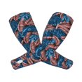 thumbnail image 2 of Daiia Tropical Leaves UV Sun Protection Arm Sleeves - Cooling Compression Arm Sleeve - Sports & UV Arm Sleeves for Men & Women, 2 of 8