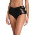thumbnail image 7 of RELLECIGA Women's Black High Waisted Strappy Sides Bikini Bottom Size Small, 7 of 7