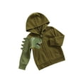 thumbnail image 3 of Gupgi Dinosaure Motif Sweat à Capuche, Cardigan à Fermeture Éclair à Manches Longues, 3 of 7