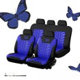 thumbnail image 1 of Funda de asiento de coche con ranuras en forma de mariposa Funda de asiento de coche universal Four Seasons, 1 of 5