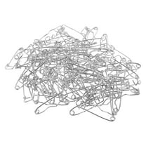 Tineasur 100Pcs Curved Metal Safety Pin for Quilting and Jewelry Making