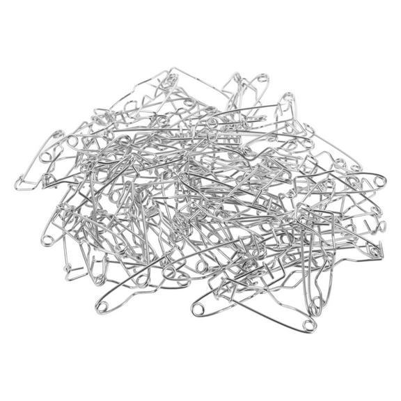 Tineasur 100Pcs Curved Metal Safety Pin for Quilting and Jewelry Making