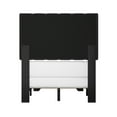 thumbnail image 6 of Reece Channel Stitched Upholstered Twin Bed, Black, by Hillsdale Living Essentials, 6 of 20