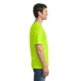 thumbnail image 3 of Gildan Men's Heavy Cotton Short Sleeve T-Shirt, Hi Vis Workwear Safety Green Tee, Pack of 6, S, 3 of 5