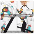 thumbnail image 2 of Rooster and Doodle White Pattern Teens Toddler Nap Mat with Pillow, Sleeping Mat Bag for Preschool Daycare 51"x22", 2 of 2