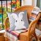 thumbnail image 4 of Uuiauoio Easter Pillow Covers Bunny Throw Pillow Covers 18 x 18 Inch Easter Decoration Rabbit Cushion Case for Bedroom Sofa Couch Easter Holiday Festivals Home Decor, 4 of 6