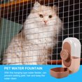 thumbnail image 4 of OULII 1Pcs Pet Water Station With Prevent Overflow Function 11.8X6.1X3. Pink For Pet Owners, 4 of 8