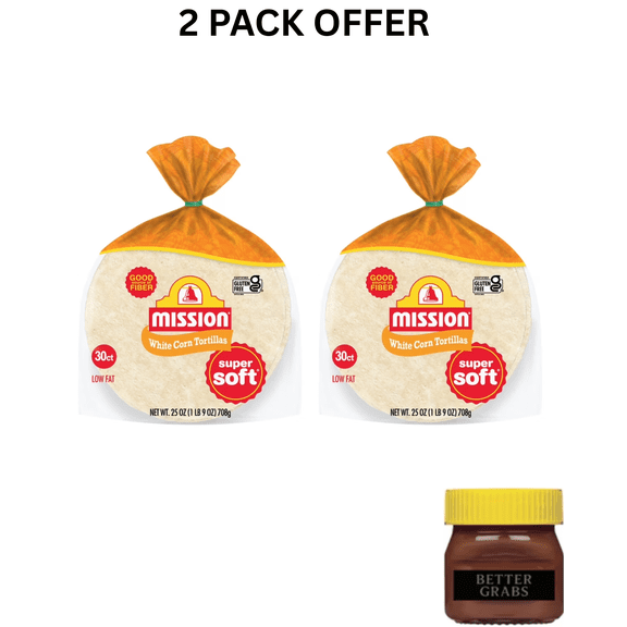 Mission Super Soft White Corn Tortillas, 30 ct
