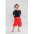 thumbnail image 3 of Disney Mickey Mouse Toddler Boys Pullover Rash Guard and Swim Trunks Outfit Set Infant to Toddler, 3 of 5