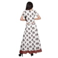 thumbnail image 4 of Moomaya Printed Ethnic Wear Long Skirt And Cold Shoulder Crop Top Set For Girls, 4 of 6