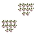 thumbnail image 2 of Injueey 10 Uds arreglo de flores artificiales de plástico para boda-fácil de limpiar flores y plantas de imitación ecológicas flor falsa Núcleo morado 2Conjunto, 2 of 6