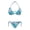 Cherry Blossom, variant on Polyester Spandex Bathing Suit for Suitable for Most Occasions Removable Pad Two Piece Halter Bikini Set Fish Scale Pattern