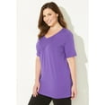 thumbnail image 3 of Catherines Women's Plus Size Suprema Pintuck Tee, 3 of 4