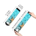 thumbnail image 4 of Fuzoiu Starfish And Seashell On The Beach 1 Print Adult Socks, Crew Moisture-wicking Socks, Unisex Cushion Crew Socks,Casual Sports Ankle Socks, 4 of 7
