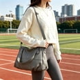 thumbnail image 2 of Sunyuer Vintage Large Capacity Shoulder Crossbody Tote Bags for Women PU Leather Hobo Satchel Y2K Purses Commute Travel Bags, 2 of 7