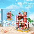 thumbnail image 1 of 718 Pellets Christmas Cabin Car Building Blocks Toy Model, Birthday Gifts For Men Girls, 1 of 5