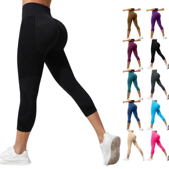 HKYNLAG Celsior Anti Cellulite Compression Capri 3D Leggings Women Lifting Tummy Control Resistance Band Shaping Pants Wine L