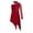 Burgundy, variant on Hansber Kids Girls Figure Skating Jumpsuit One Shoulder Floral Lace Long Sleeve Modern Lyrical Dance Dress Purple 10