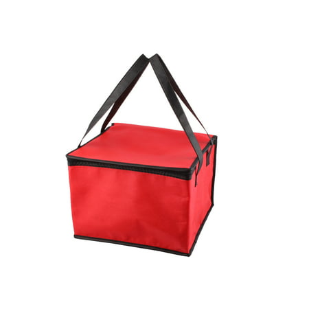 Picnic Travel Red Square Thermal Food Holder Cooler Storage Box Carry Tote Bag