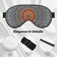 thumbnail image 4 of Naloa Mandala Print Sleep Mask for Sleeper, Light Blocking Sleeping Eye Mask for Women Men, Eye Shade with Adjustable Strap for Travel, Nap,Meditation, 4 of 7