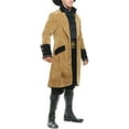 thumbnail image 2 of Charades Costumes Adult's X-Large XL 49-48 Pirate Long Tan And Black Elegant Jacket Coat Costume, 2 of 2