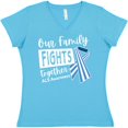 thumbnail image 3 of Inktastic Our Family Fights Together ALS Awareness Women's V-Neck T-Shirt, 3 of 5