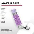thumbnail image 4 of SABRE Pepper Spray with Snap Clip, Jeweled Monochromatic Design, Lavender, 1 Ct, Pocket Pepper Sprays, 4 of 9