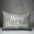 thumbnail image 2 of Creative Products Merry Christmas in Gray 14x20 Spun Poly Pillow, 2 of 2