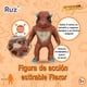 thumbnail image 3 of Figura Ruz Flexors Hairy Series (Moo Moo 14.5 cm Café), 3 of 5