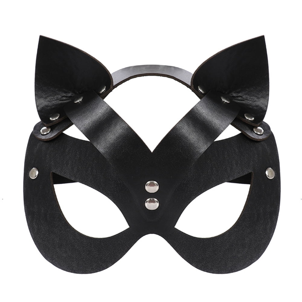 Masquerade Party Leather Mask Lovely Cat Face Mask for Night Club Party Accessory - Walmart.com