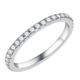 thumbnail image 1 of Eternity Ring Smilest Moissanite de plata de ley 925 para mujer, 1 of 8