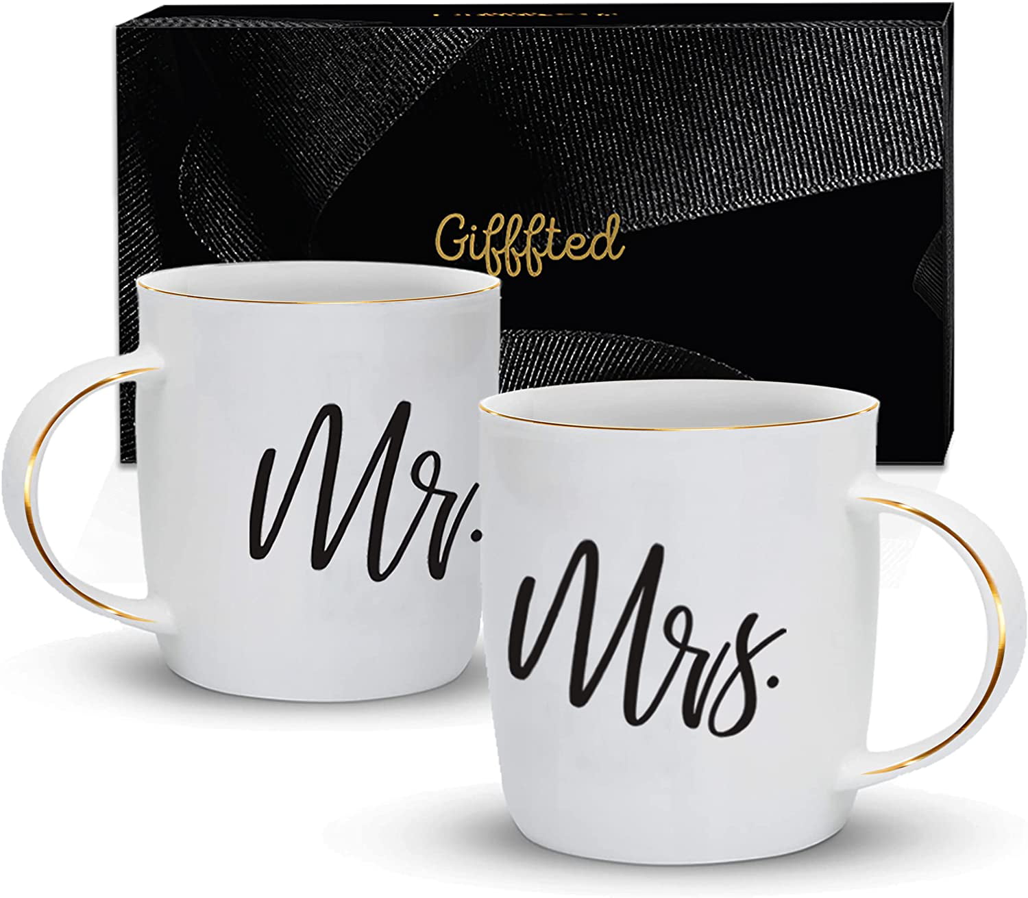 13.2 oz Ceramic Marble Couple Mugs Best Wedding Gift Bridal Shower Engagement Gift Couples Anniversary Gift Birthday Party Christmas Valentines Day Gift Mr Right Mrs Always Right Couple Cups Mugs