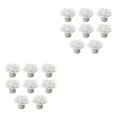thumbnail image 2 of ZheElen Decorative And Easy-to-install Flower Pulls Knobs For Unique Touch Wide Range white 2Set, 2 of 6