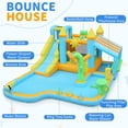 thumbnail image 5 of Ktaxon 9-in-1 Inflatable Water Slide Bounce House with Blower, 189" x 161" x 85", Flower & Watering Can Fun Water Park, Pretend Playhouse Area for Kids Backyard, 5 of 14