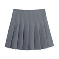 thumbnail image 1 of Jupe Courte Plissée Taille Haute en Ligne pour Femmes, 1 of 4