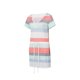 thumbnail image 5 of Txlixc Vestido de bloque de color para mujer, una pieza de manga corta con cuello en V a rayas para adultos con cordón, bolsillo Txlixc  Estilo de ocio, 5 of 9