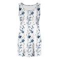 thumbnail image 3 of Uootdi Womens Floral Tank Tops Crew Neck Sleeveless Vintage Print Blouses Casual Loose Lightweight Soft Comfy Daily Wear Shirts Gift, 3 of 7