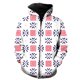 thumbnail image 1 of Sudadera con capucha y cremallera para hombre, estilo étnico exótico retro, divertida y genial, estilo Harajuku de gran tamaño, ropa de calle informal para adolescentes, manga larga, hip hop, 1 of 6