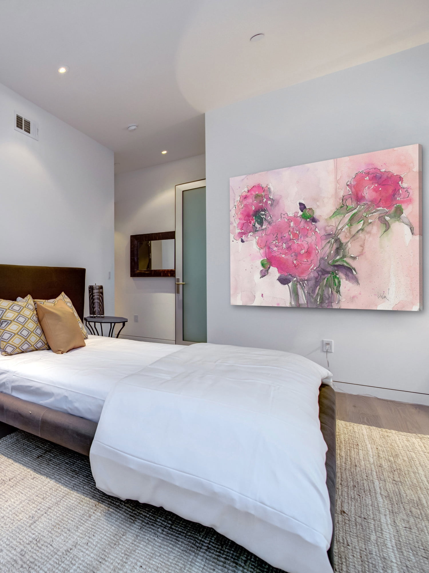 Marmont Hill "Pink Blush" Painting Print on Wrapped Canvas