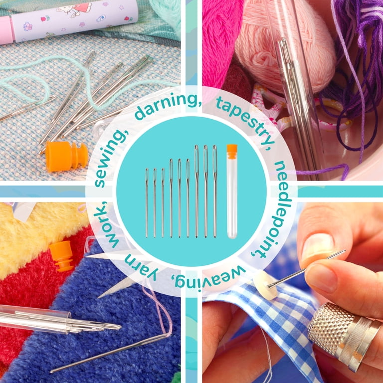 Set D'Aiguilles à Laine Métalliques JubileeYarn - Bout Rond - Pour Broderie/Point De Croix