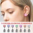 thumbnail image 3 of unbranded 7Pcs LED Ear Studs Assorted Color Stainless Steel Light Up Earrings for Dance Party, 3 of 7