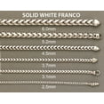 thumbnail image 6 of Gold Chain - Womens Solid Franco Chain 10K/14K White Gold, 6 of 7