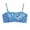 01-Light Blue813, variant on Square Neck Swim Bra for Women Tropical Summer Pool Bikini Bustiers
