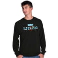 thumbnail image 5 of Smurfs 80s Retro Cartoon Characters Long Sleeve TShirt Men Women Brisco Brands S, 5 of 6