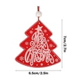 thumbnail image 3 of HongHeng Christmas Clearance Under $5.00 Christmas Red Decorative Pendant Made of Wood Suitable for Christmas Tree Doors and Fireplaces, 3 of 6