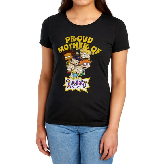 Rugrats Mother's Day Proud Mother Women's T Shirt, Black, X-Large