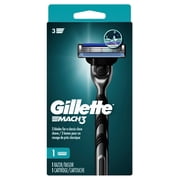 Gillette Mach3 Shaving Razor for Men, 1 Razor Handle, 1 Blade Refill