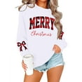 thumbnail image 5 of NMMUED Christmas Sweatshirts for Women Oversized Graphic Sweatshirt Long Sleeve Christmas Shirts for Women's Sweatshirt Christmas Vacation Sweatshirt Pullover Sweatshirts for Women White XXL, 5 of 5