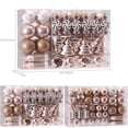 thumbnail image 6 of Sea Team 77-Pack Assorted Shatterproof Christmas Balls Christmas Ornaments Set Decorative Baubles Pendants with Reusable Hand-held Gift Package for Xmas Tree (Rose Gold), 6 of 8